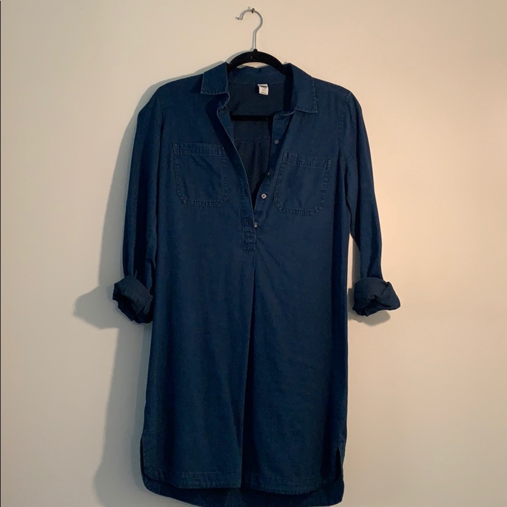 blue denim dress